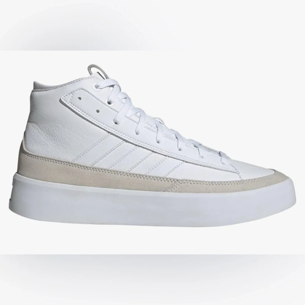 NIB [Adidas] ZNSORED Hi-Top Sneakers Cloud White Unisex Mens 11.5, Womens 12.5 - Picture 2 of 15